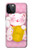 S3025 Pink Maneki Neko Lucky Cat Case For iPhone 12, iPhone 12 Pro