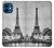 S2350 Old Paris Eiffel Tower Case For iPhone 12 mini