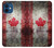 S2490 Canada Maple Leaf Flag Texture Case For iPhone 12 mini