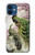 S2773 Peacock Chinese Brush Painting Case For iPhone 12 mini