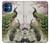 S2773 Peacock Chinese Brush Painting Case For iPhone 12 mini