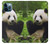 S1073 Panda Enjoy Eating Case For iPhone 12 Pro Max