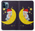 S2849 Cute Sleepy Owl Moon Night Case For iPhone 12 Pro Max