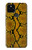 S3365 Yellow Python Skin Graphic Print Case For Google Pixel 5