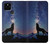 S3555 Wolf Howling Million Star Case For Google Pixel 5
