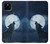 S3693 Grim White Wolf Full Moon Case For Google Pixel 5