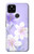 S2361 Purple White Flowers Case For Google Pixel 4a 5G