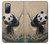 S2210 Panda Fluffy Art Painting Case For Samsung Galaxy S20 FE