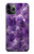 S3713 Purple Quartz Amethyst Graphic Printed Case For iPhone 11 Pro