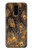 S3691 Gold Peacock Feather Case For Samsung Galaxy S9