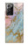 S3717 Rose Gold Blue Pastel Marble Graphic Printed Case For Samsung Galaxy Note 20 Ultra, Ultra 5G