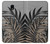 S3692 Gray Black Palm Leaves Case For Samsung Galaxy J7 (2018), J7 Aero, J7 Top, J7 Aura, J7 Crown, J7 Refine, J7 Eon, J7 V 2nd Gen, J7 Star