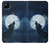 S3693 Grim White Wolf Full Moon Case For Google Pixel 4a