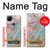 S3717 Rose Gold Blue Pastel Marble Graphic Printed Case For Google Pixel 4a
