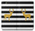 S2794 Black White Striped Deer Gold Sparkles Case For IPHONE 5 5s SE