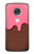 S3754 Strawberry Ice Cream Cone Case For Motorola Moto G7, Moto G7 Plus