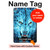 S0752 Blue Fire Grim Wolf Hard Case For iPad mini 4, iPad mini 5, iPad mini 5 (2019)