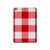 S3535 Red Gingham Hard Case For iPad mini 4, iPad mini 5, iPad mini 5 (2019)