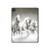 S0933 White Horses Hard Case For iPad Pro 11 (2021,2020,2018, 3rd, 2nd, 1st)
