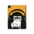 S2324 Funny Monkey with Headphone Pop Music Hard Case For iPad Pro 11 (2021,2020,2018, 3rd, 2nd, 1st)
