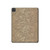 S3466 Gold Rose Pattern Hard Case For iPad Pro 11 (2021,2020,2018, 3rd, 2nd, 1st)