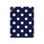 S3533 Blue Polka Dot Hard Case For iPad Pro 11 (2021,2020,2018, 3rd, 2nd, 1st)