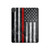 S3687 Firefighter Thin Red Line American Flag Hard Case For iPad Pro 11 (2021,2020,2018, 3rd, 2nd, 1st)