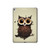 S0360 Coffee Owl Hard Case For iPad Pro 12.9 (2015,2017)