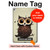 S0360 Coffee Owl Hard Case For iPad Pro 12.9 (2015,2017)