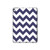 S2345 Navy Blue Shavron Zig Zag Pattern Hard Case For iPad 9.7 (2017,2018), iPad 6, iPad 5