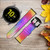 CA0342 Tie Dye Color Leather & Silicone Smart Watch Band Strap For Samsung Galaxy Watch, Gear, Active