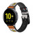CA0450 Tarot Card The Emperor Leather & Silicone Smart Watch Band Strap For Samsung Galaxy Watch, Gear, Active