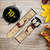 CA0569 Wooden Raindeer Graphic Printed Leather & Silicone Smart Watch Band Strap For Samsung Galaxy Watch, Gear, Active