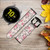 CA0575 Vintage Rose Pattern Leather & Silicone Smart Watch Band Strap For Samsung Galaxy Watch, Gear, Active