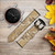 CA0047 Dinosaur Fossil Leather & Silicone Smart Watch Band Strap For Garmin Smartwatch