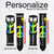 CA0280 Peace Sign Leather & Silicone Smart Watch Band Strap For Garmin Smartwatch