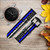 CA0632 Thin Blue Line USA Leather & Silicone Smart Watch Band Strap For Garmin Smartwatch