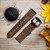 CA0708 Fish Tattoo Leather Graphic Print Leather & Silicone Smart Watch Band Strap For Garmin Smartwatch