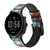 CA0165 Sea Turtle Leather & Silicone Smart Watch Band Strap For Fossil Smartwatch