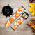 CA0254 Hawaiian Hibiscus Orange Pattern Leather & Silicone Smart Watch Band Strap For Fossil Smartwatch