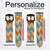 CA0545 Vintage Wood Chevron Graphic Printed Leather & Silicone Smart Watch Band Strap For Fossil Smartwatch