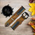 CA0626 Violin Leather & Silicone Smart Watch Band Strap For Fossil Smartwatch