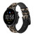 CA0692 Seamless Snake Skin Pattern Graphic Leather & Silicone Smart Watch Band Strap For Fossil Smartwatch