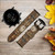 CA0704 Clock Gear Steampunk Leather & Silicone Smart Watch Band Strap For Fossil Smartwatch