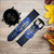 CA0730 Blue Planet Leather & Silicone Smart Watch Band Strap For Fossil Smartwatch