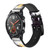 CA0112 Eagle American Leather & Silicone Smart Watch Band Strap For Wristwatch Smartwatch