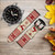 CA0261 Christmas Snow Reindeers Leather & Silicone Smart Watch Band Strap For Wristwatch Smartwatch