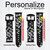CA0368 Japanese Kimono Style Black Flower Pattern Leather & Silicone Smart Watch Band Strap For Wristwatch Smartwatch