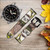 CA0581 Cute Baby Sloth Paint Leather & Silicone Smart Watch Band Strap For Wristwatch Smartwatch