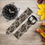 CA0692 Seamless Snake Skin Pattern Graphic Leather & Silicone Smart Watch Band Strap For Wristwatch Smartwatch